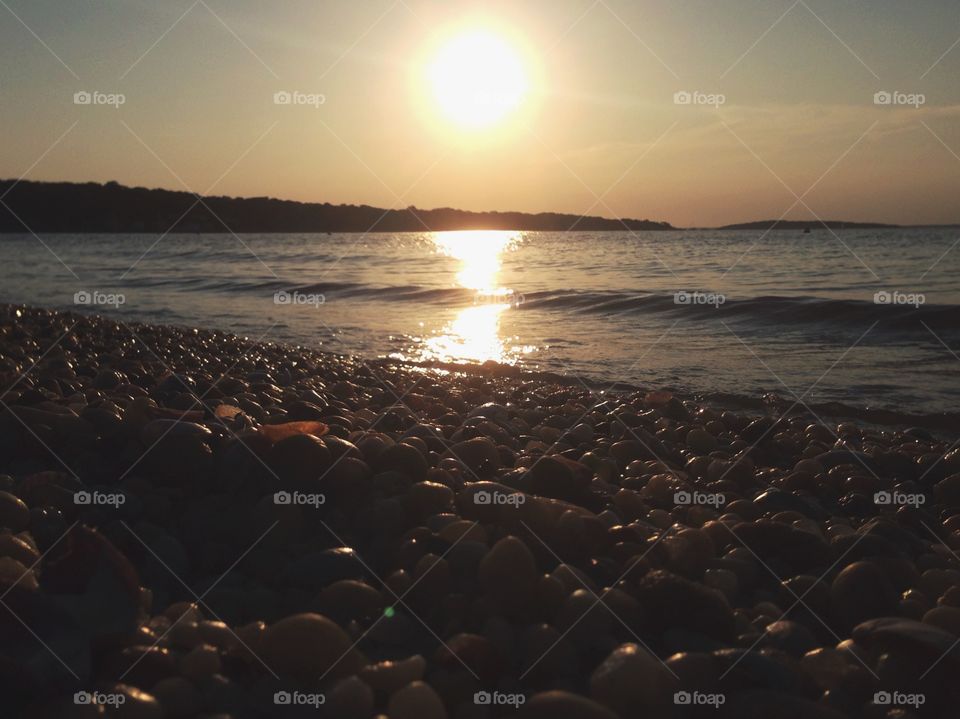 Rocks at sunset 
