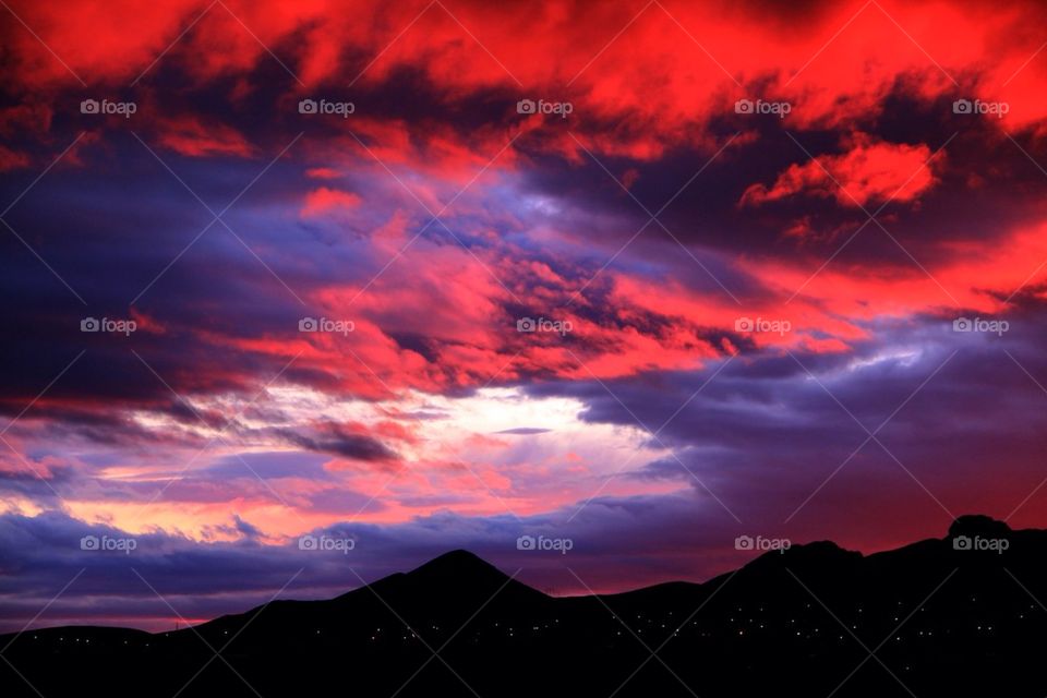 Scenic view of sunset