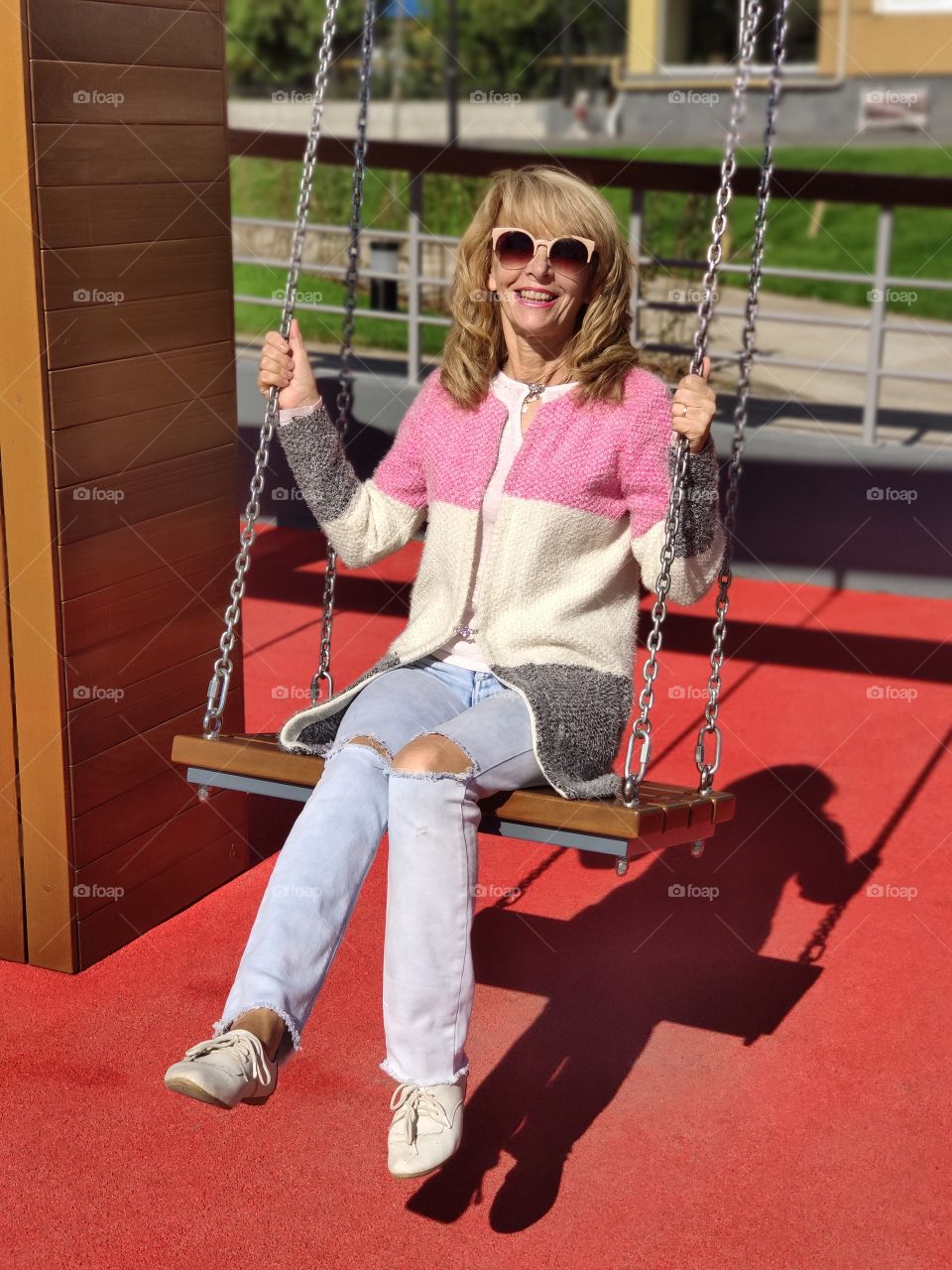 Lady on the swing