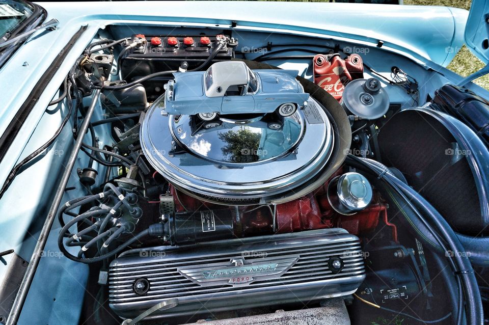 Classic Car Show. Vintage Ford Thunderbird