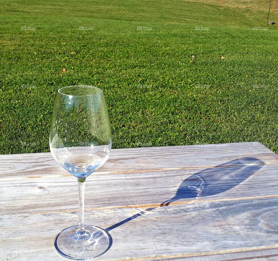 Empty (almost) wine glass