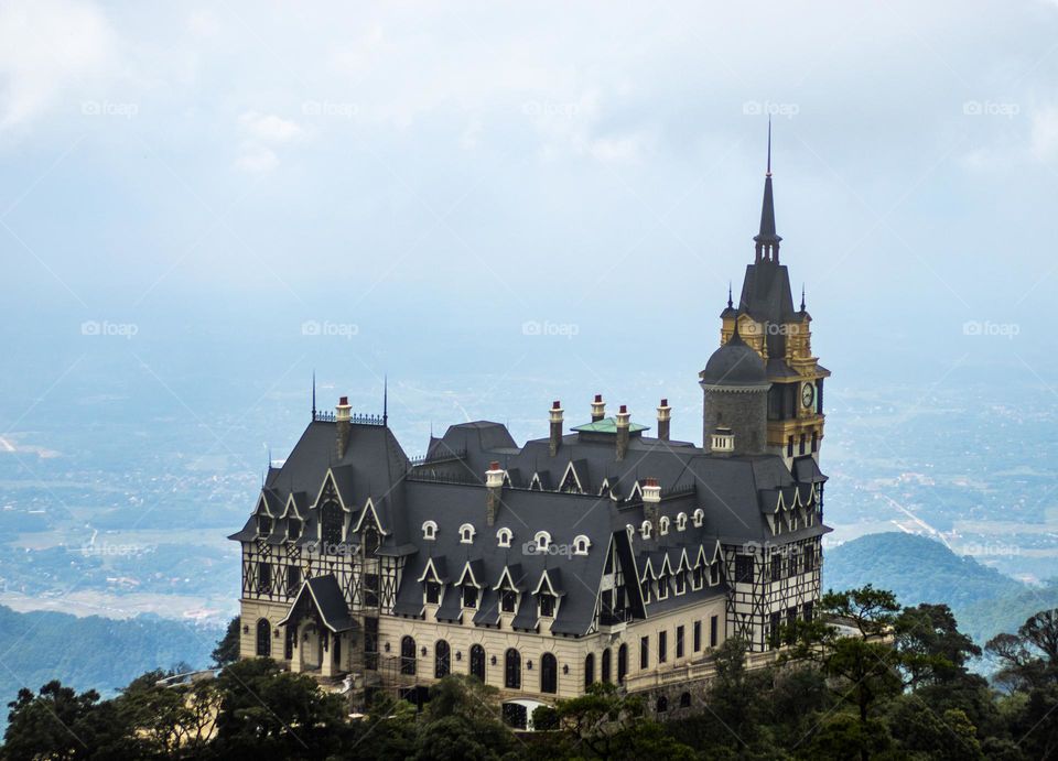 Castle on the top of the mountain 