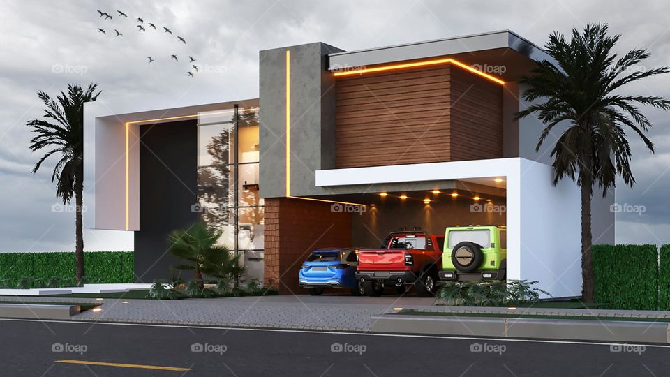 Architecture villa architect views modern design civil engineering 
Architecture visualization 
Civil engineering 
Home designer