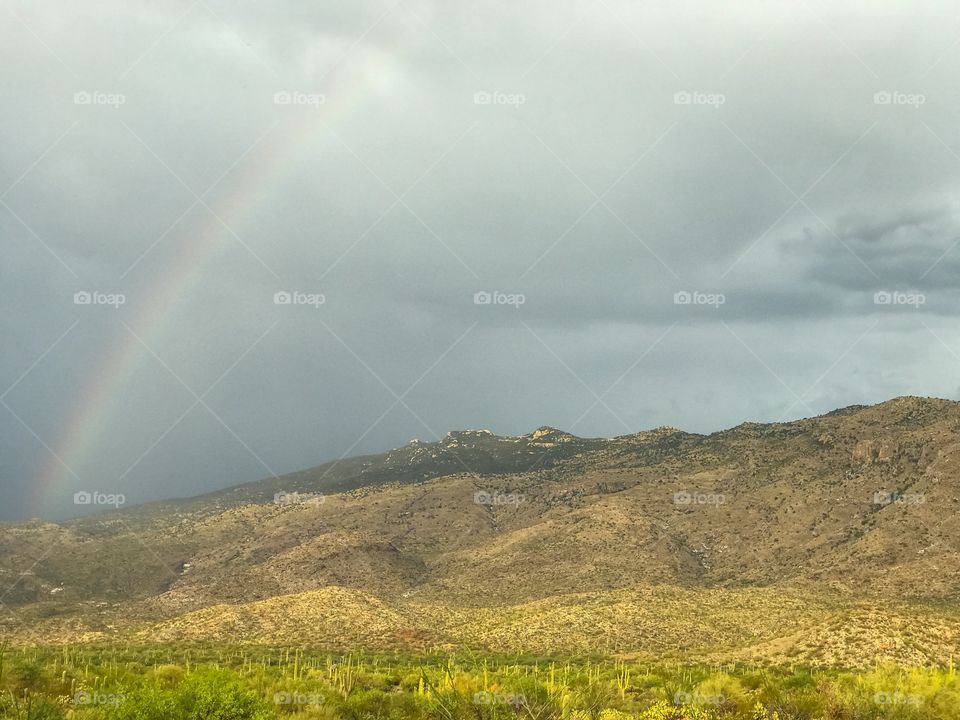 Mountain Landscape - Rainbow 