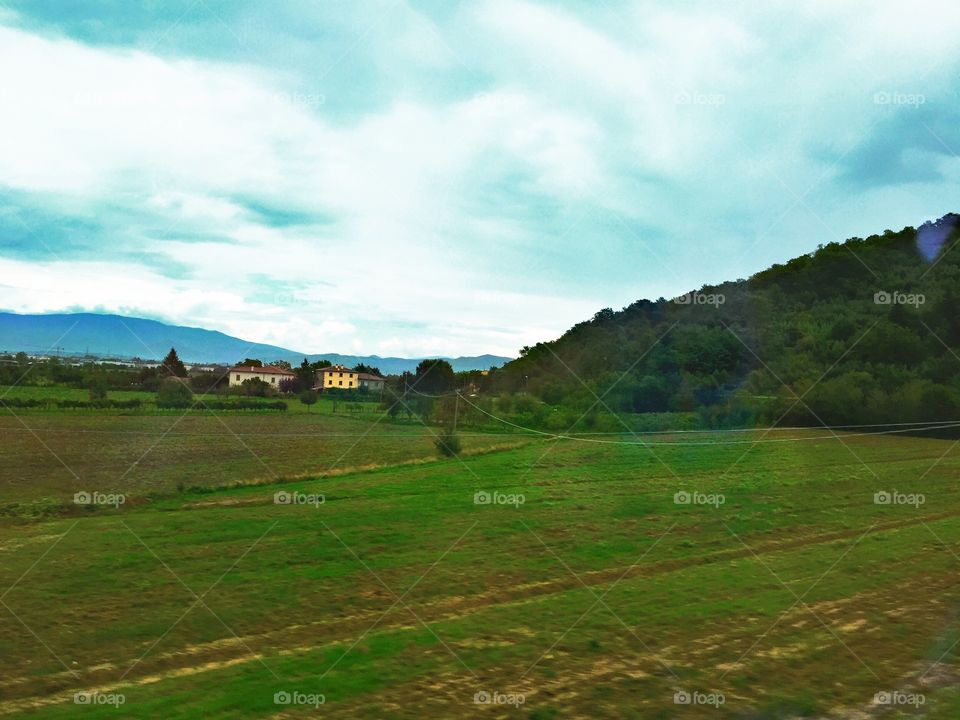 Tuscany grassy plains 