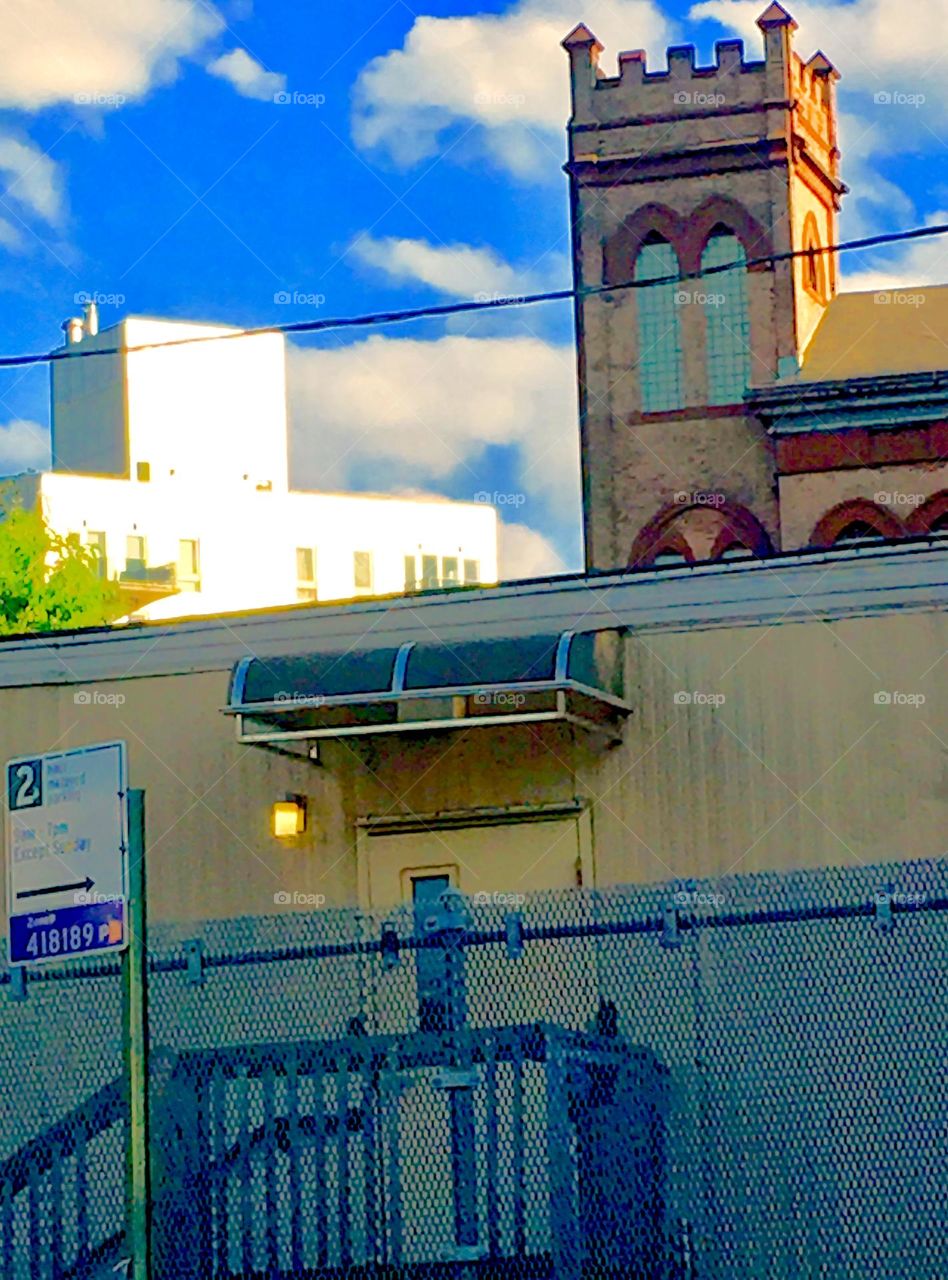 This large beautifully constructed building in LIC, Queens near “Vernon Jackson Avenue” could be a church due to its tower but it looks more like a mosque due to its ornamentation. It is however altogether beautiful. 2020. Hypnotic Productions