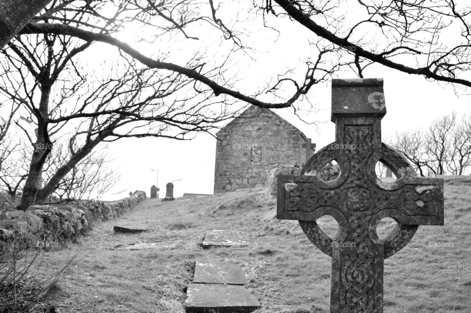 Spiddal church and graveyard Co. Galway. Ireland.
