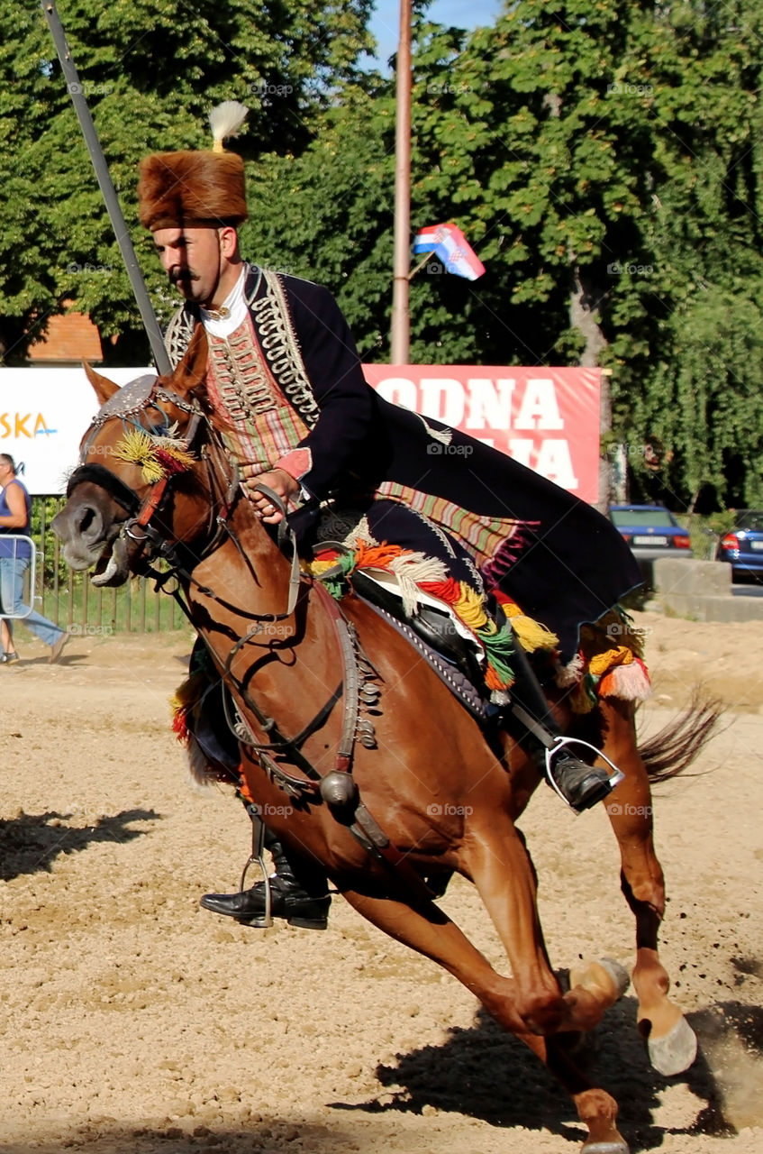 August - every year on the first weekend of the month there is Alka the knight's competition in town of Sinj in Croatia
