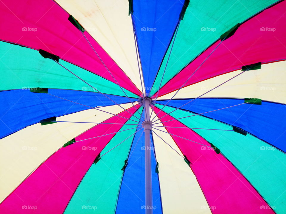 multi color umbrella