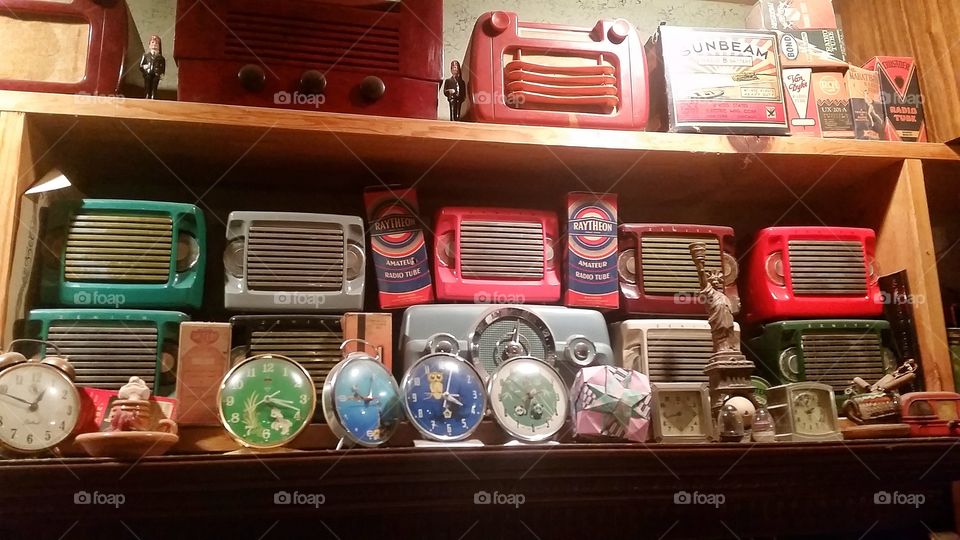 old radios and clo