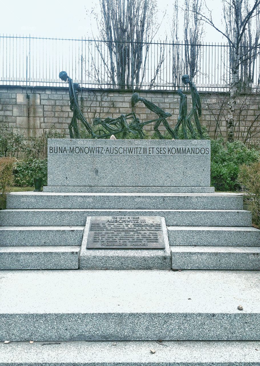 Auschwitz Memorial in Paris