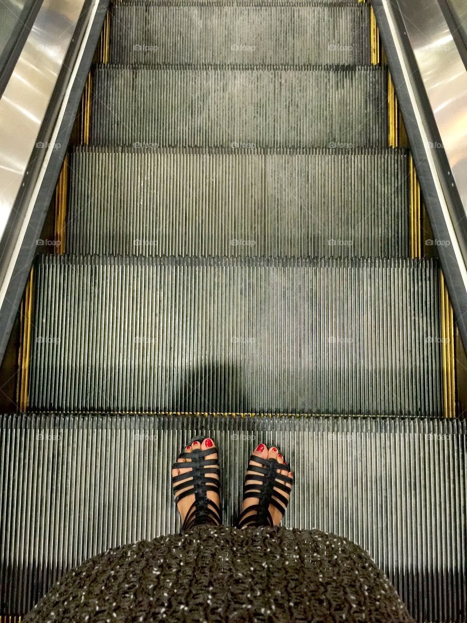 On the escalator