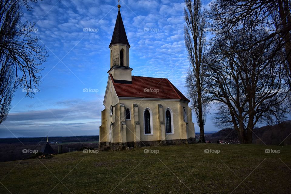 Church against sky