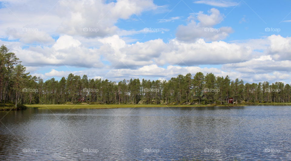 Lake in Sweden.