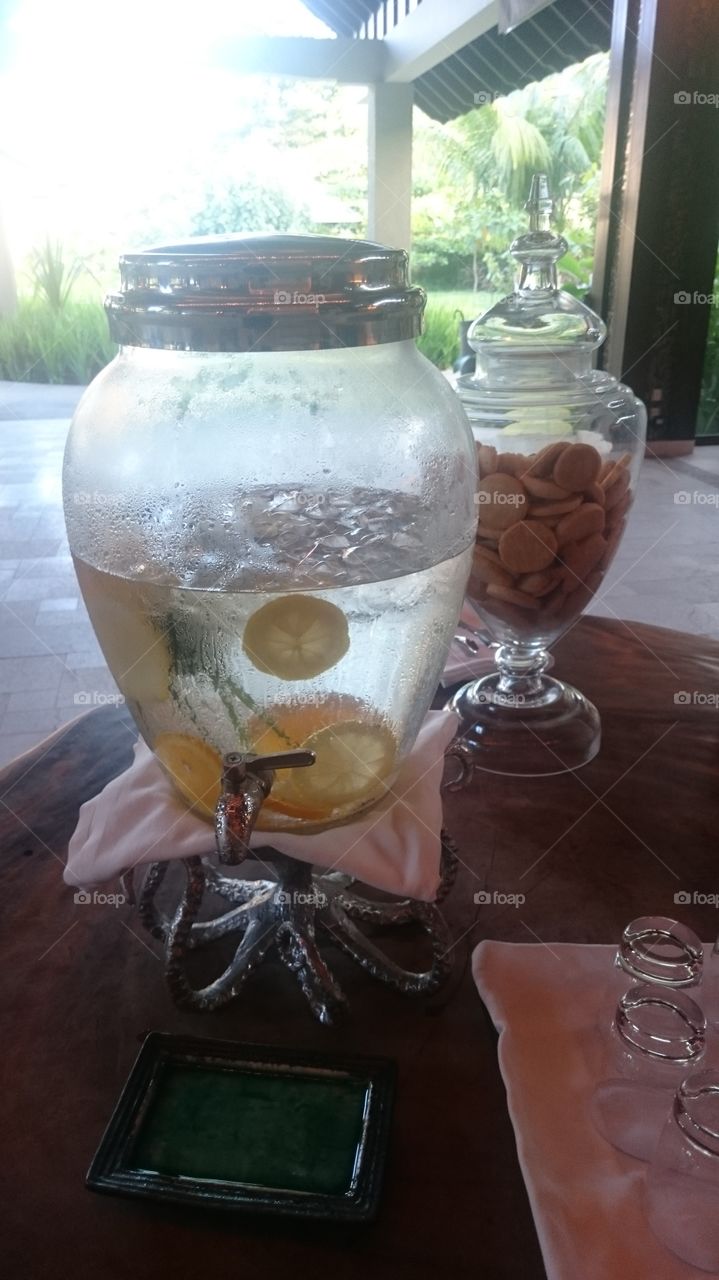 Fresh lemon water