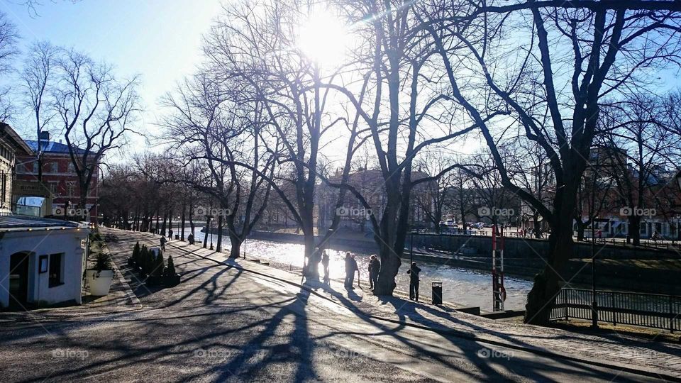 Spring is coming, winter is fading away. Turku, Finland.