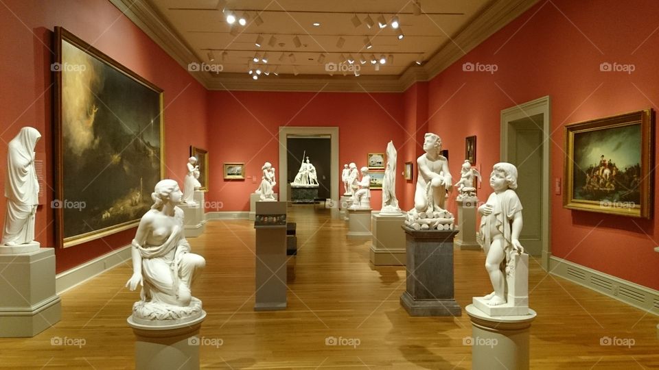 american marble statues. chrysler museum 