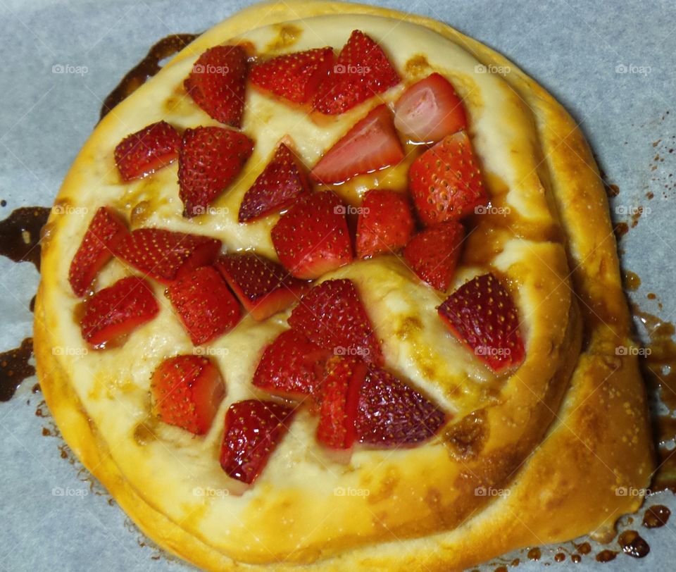 Directly above view of pizza