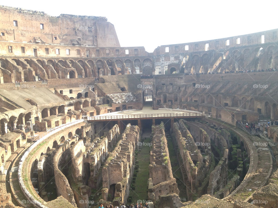italy rome ruins coliseum by cristina13