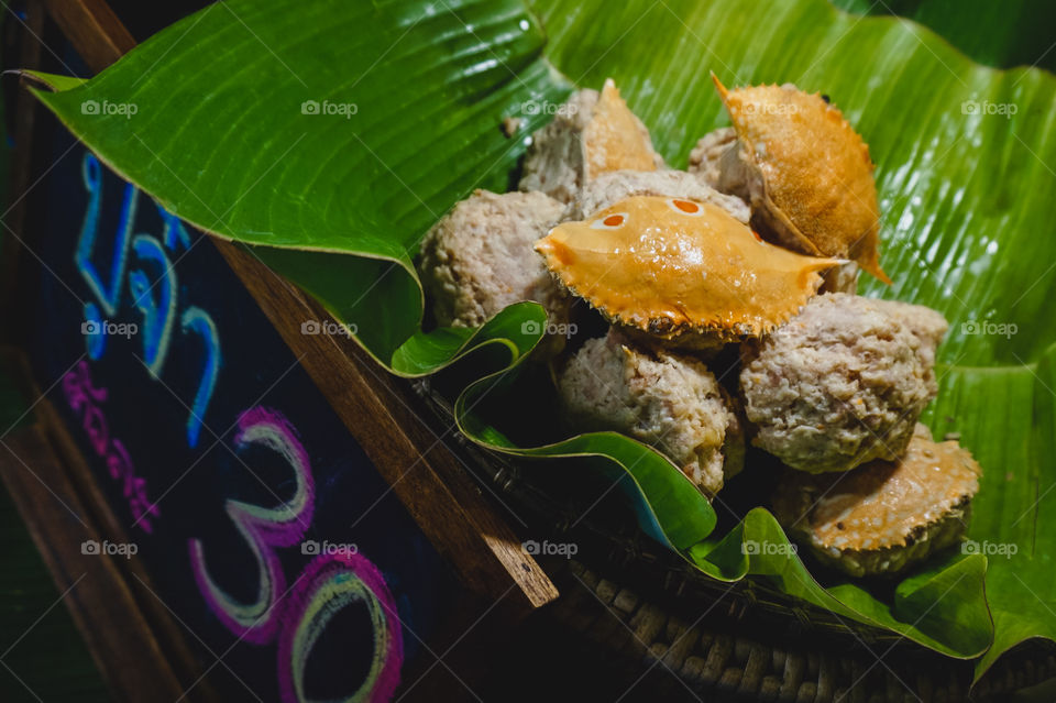 Crab cakes for sale in Thailand