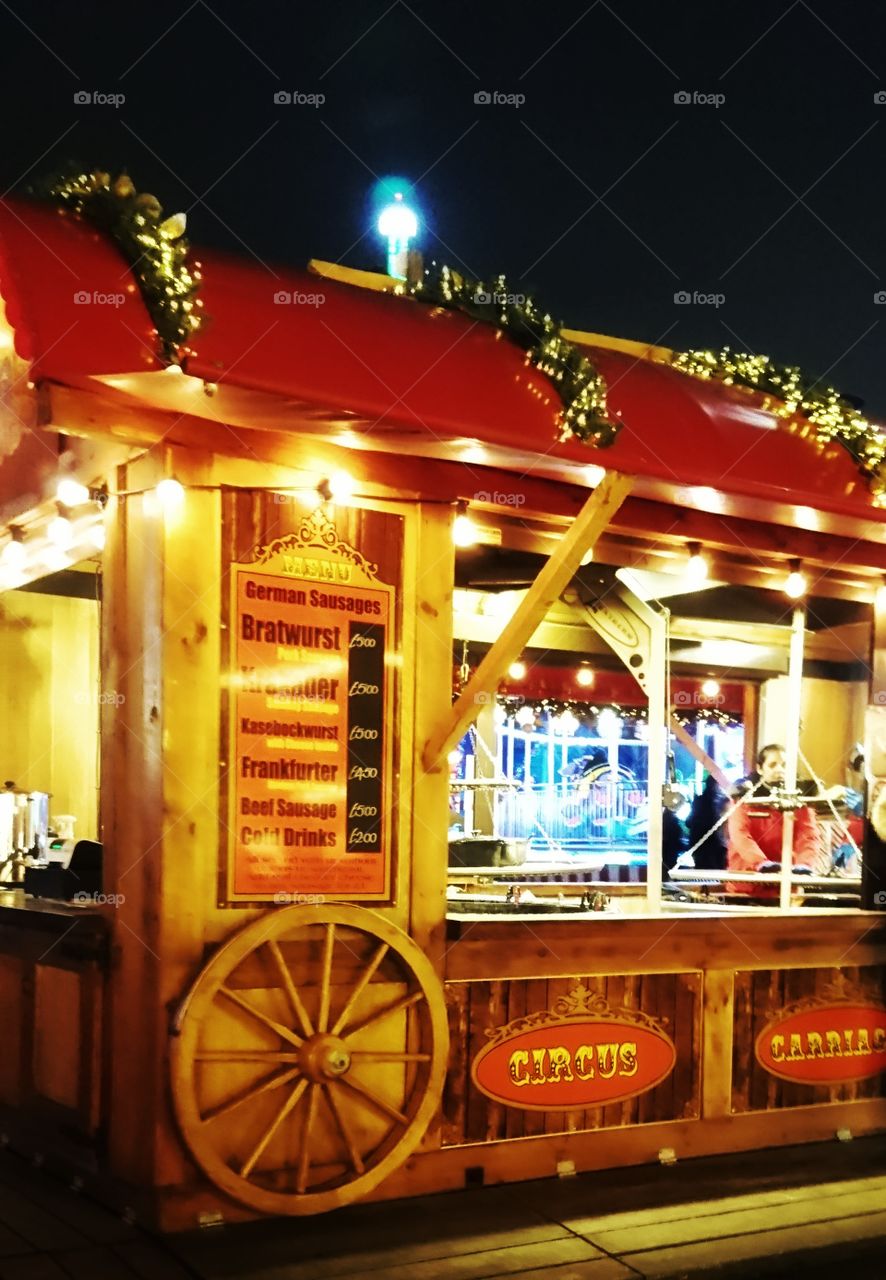 German sausage stall