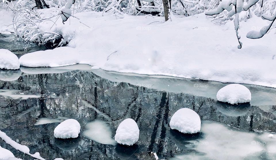 Snowy winter scene