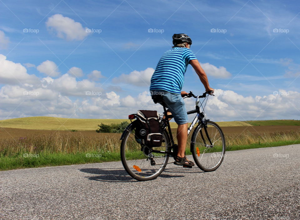 Summer biking in Skåne, Sweden.