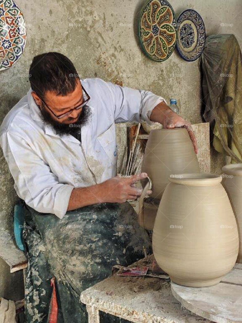 Handicraft in making 
