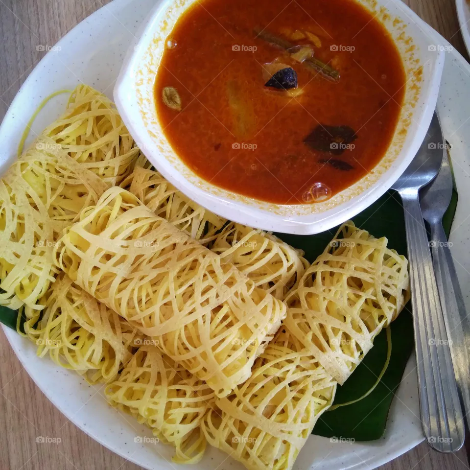 Penang delicious foods Roti Jala