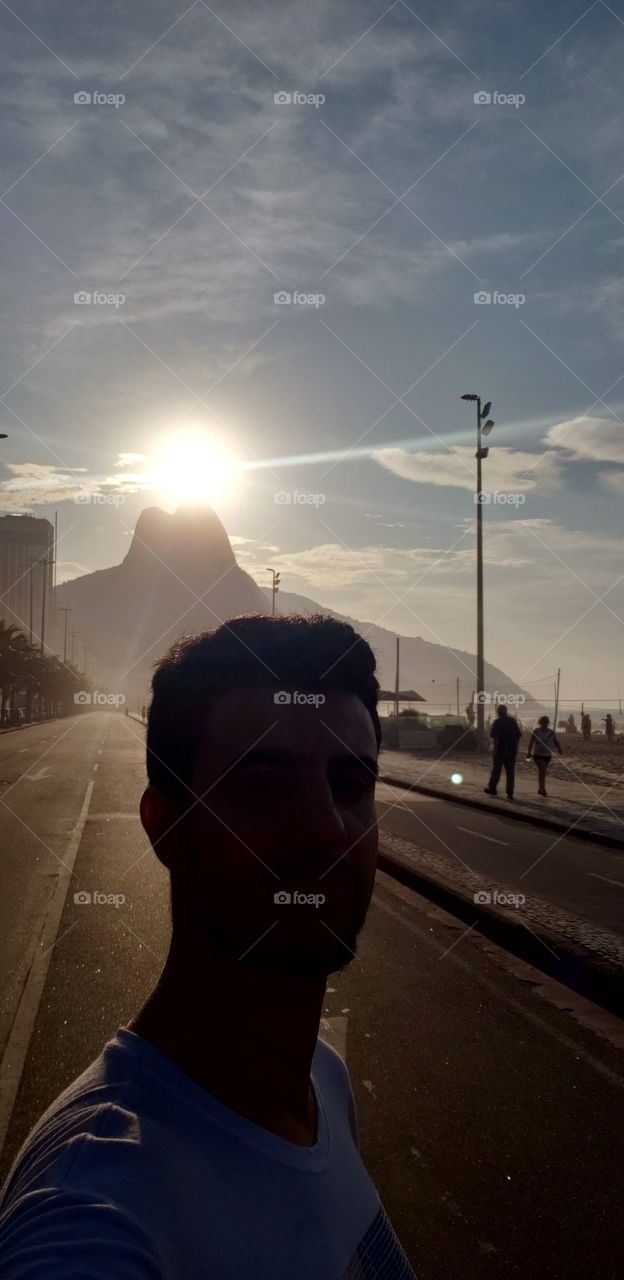 Meu fim de tarde na Praia de Ipanema, Rio de Janeiro,  Brasil...