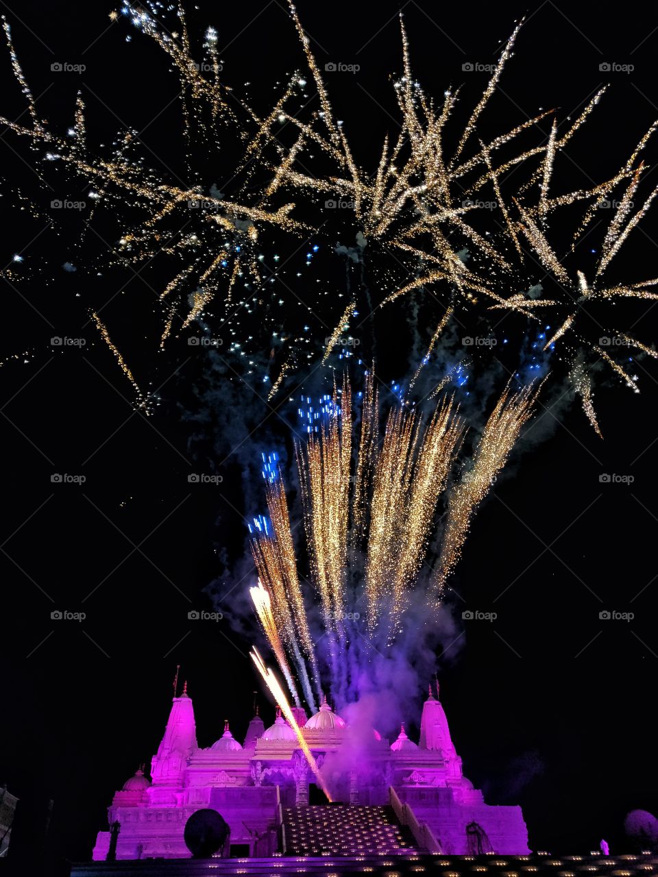 fireworks on festival of diwali..