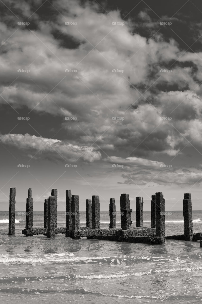 ruined pier steetley Hartlepool