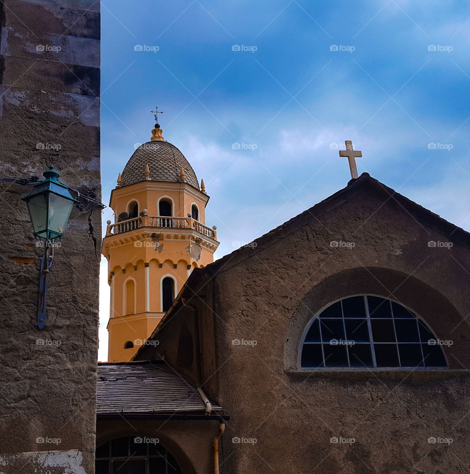 Church in Vernazza in Italy