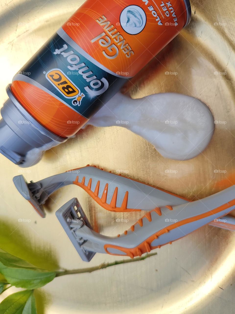 Shaving cream and razors