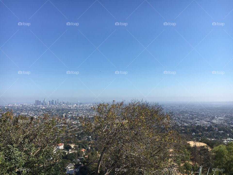 View of Los Angeles from Griffith observatory 