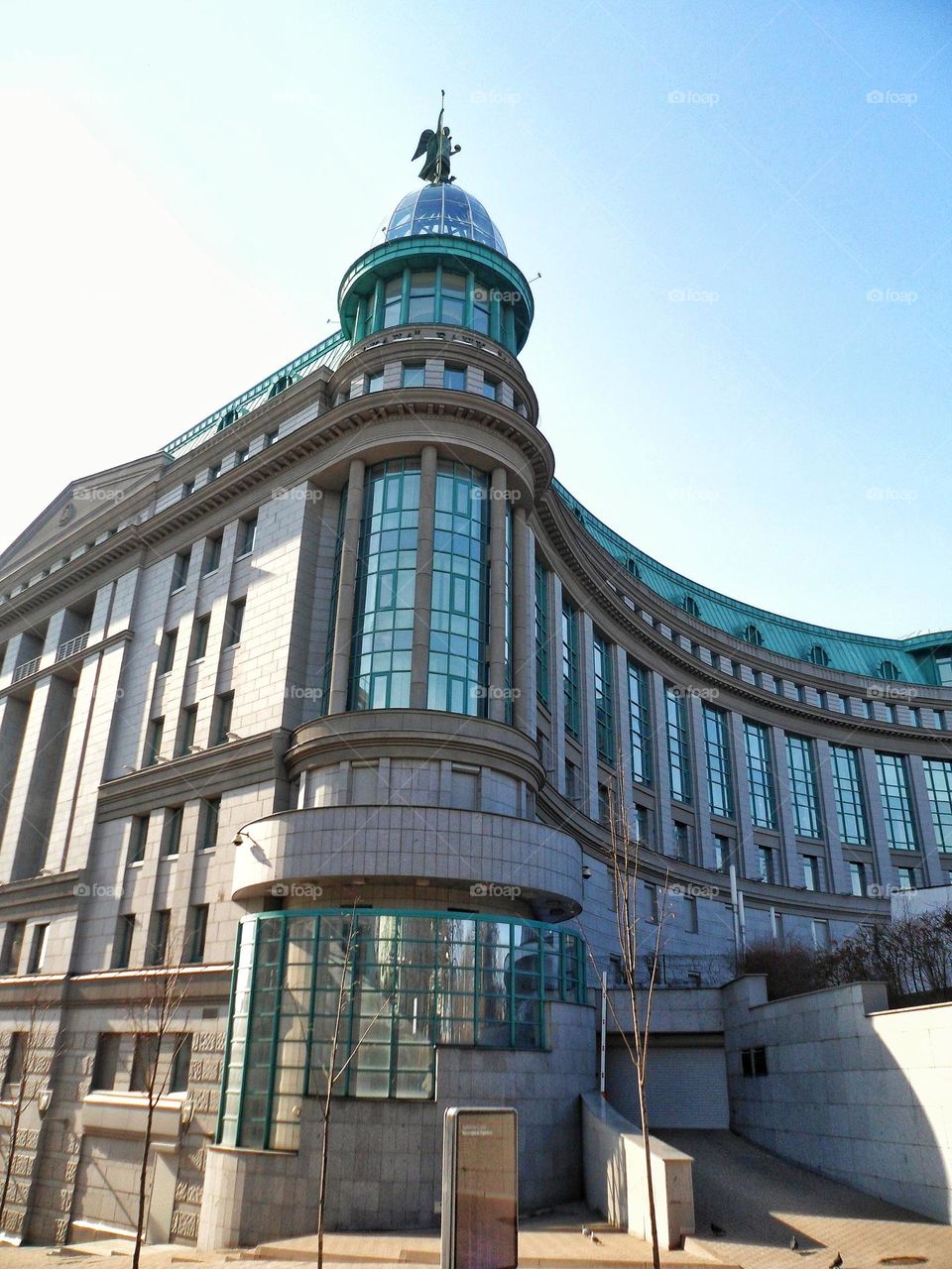 old architecture of Kiev city building