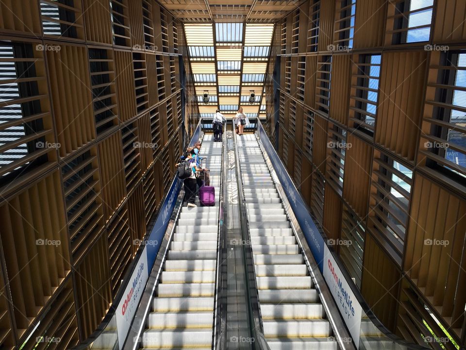 A unique escalator towards Nu Sentral Kuala Lumpur 