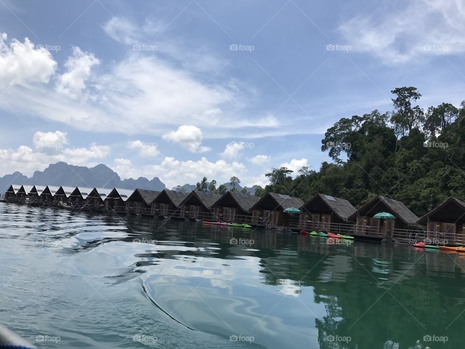 Floating bungalows 