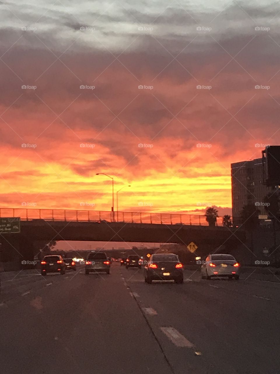 Transportation System, Road, Sunset, Evening, Vehicle