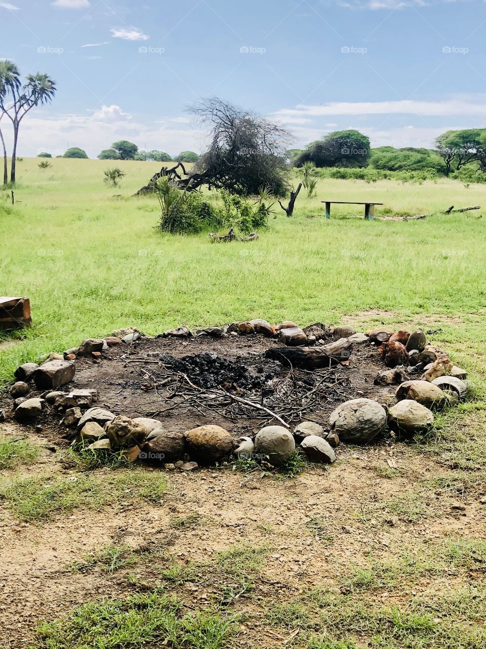 Bonfire in Africa