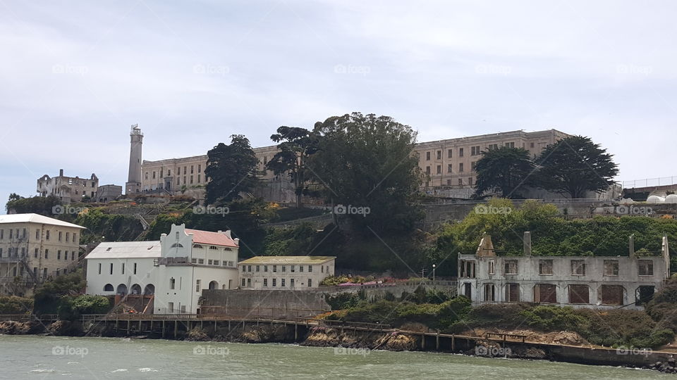 Alcatraz escape proof prison. Famous prison in the bay area of San Francisco/Oakland