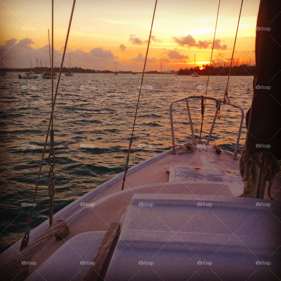 On deck. Shot in Key West well I was boat shopping