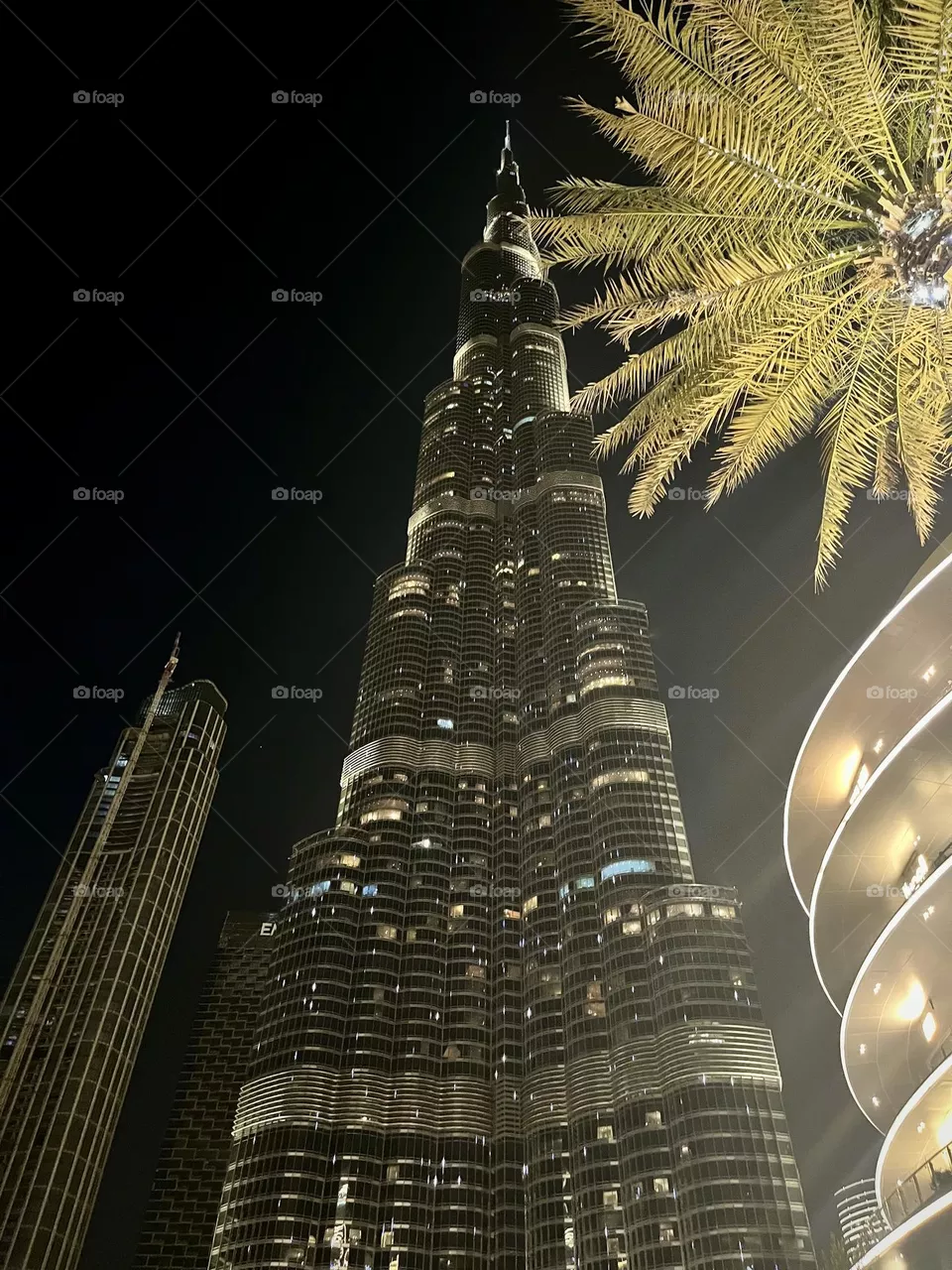 Burj Khalifa at night 