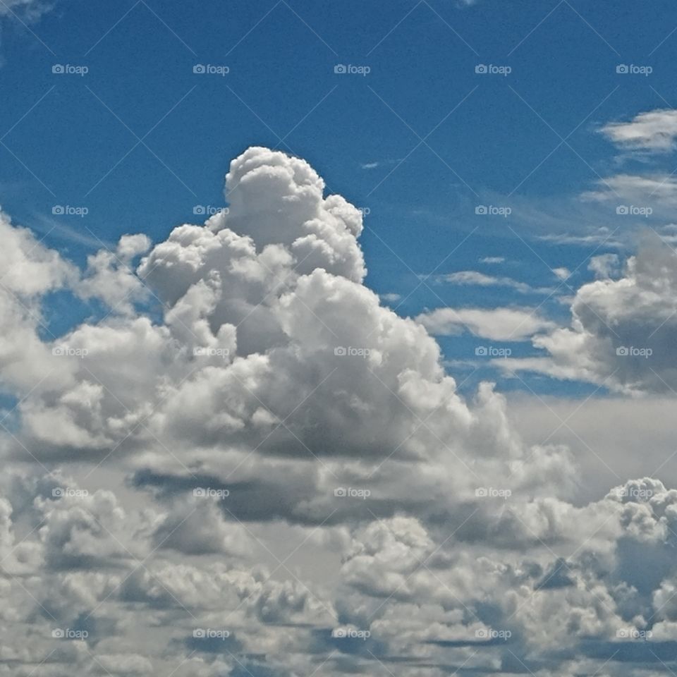 fluffy clouds