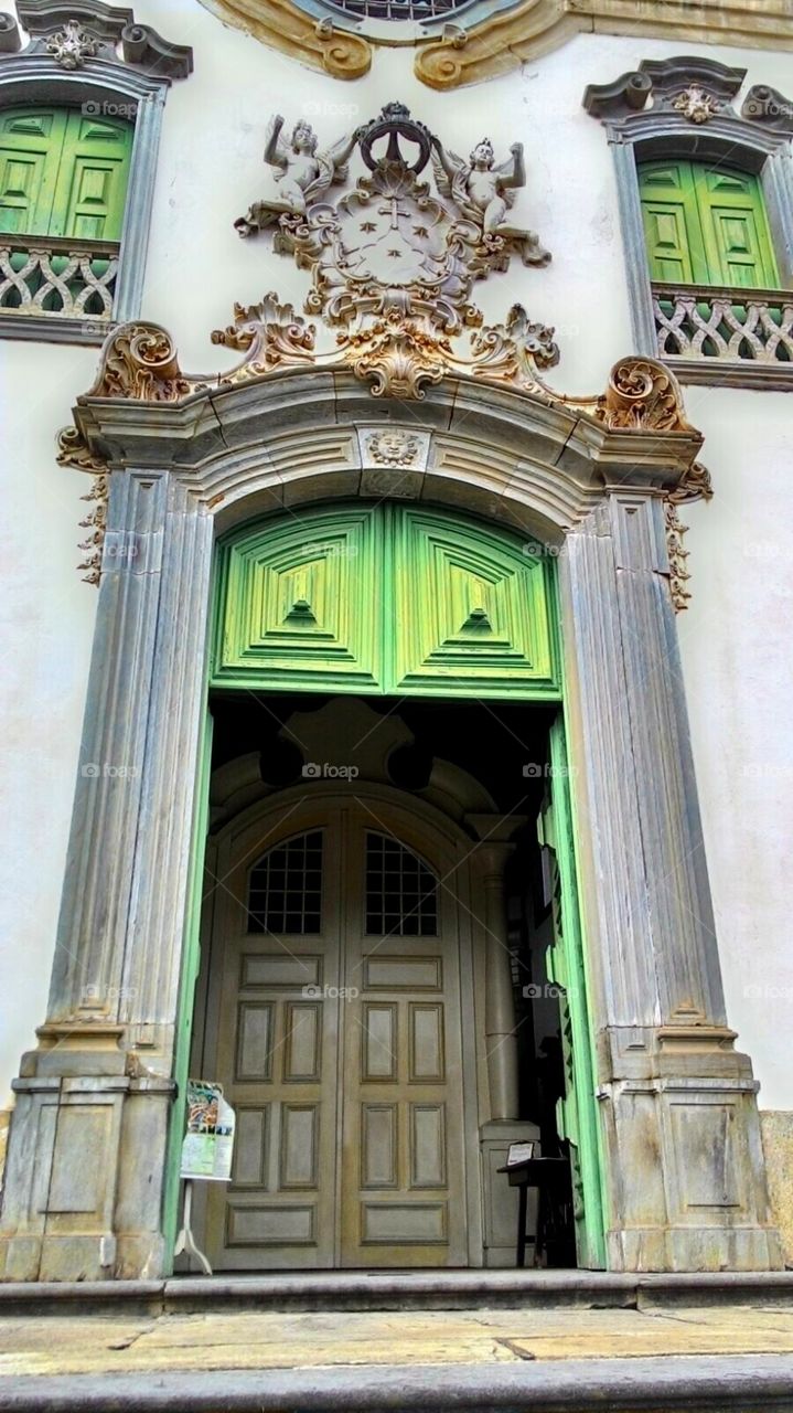 Door of an old church