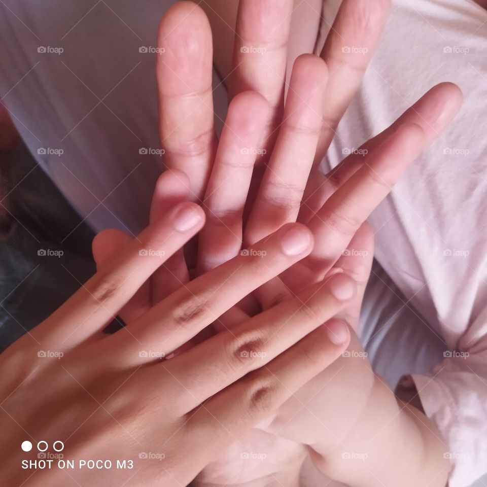 beautiful various human hands