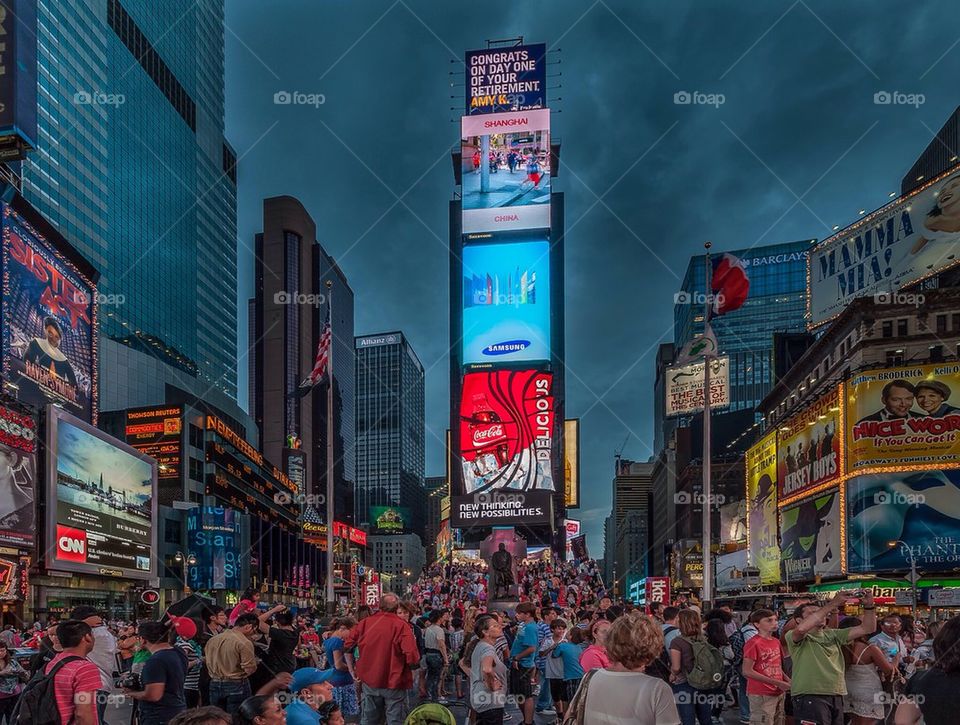 Busy Times Square