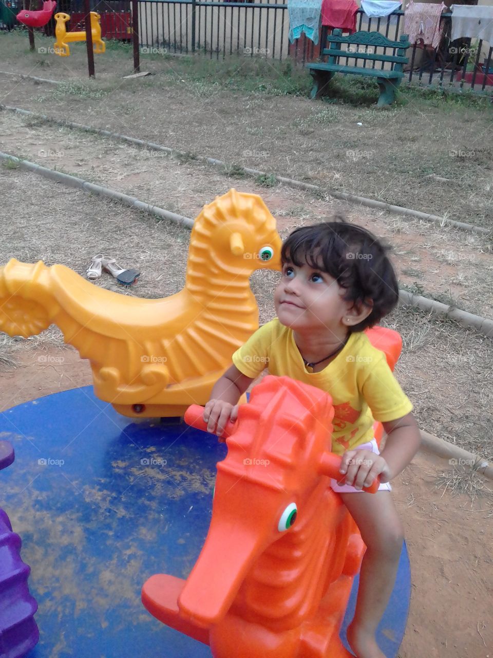 Cute Baby in Play Ground..