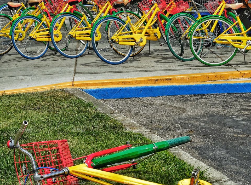 Colorful Google Bikes