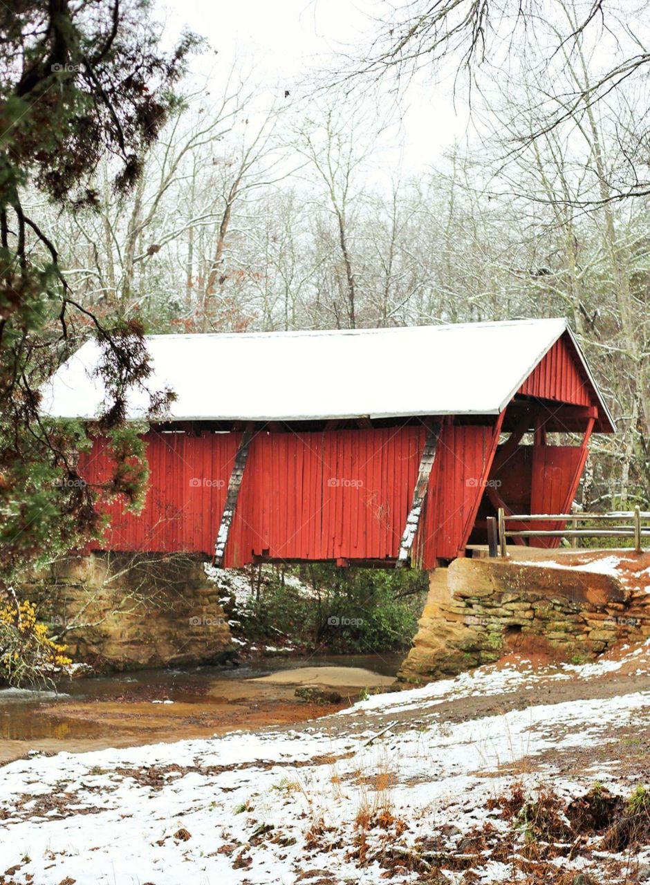 Fall at Campbell's Covered Bridge